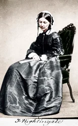 Florence Nightingale, englische Krankenschwester und Krankenhausreformerin, 1854