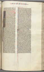 Fol. 365r, Zacharias, historiierte Initiale I, Zacharias mit einer Schriftrolle, ca. 1275-1300