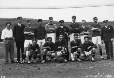 Fußballmannschaft, Hammerfest, Nordnorwegen, 20. Juli 1929