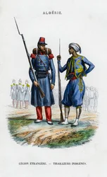 Fremdenlegionär und einheimischer Scharfschütze, Französische Armee in Algerien
