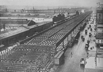 Vier Meilen Super-Track zum Schnellfahren in New York City, um 1935