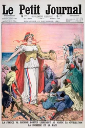 Frankreich bringt Zivilisation, Wohlstand und Frieden nach Marokko, 19. November 1911