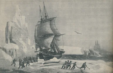 Französische Antarktisexpedition unter Kapitän JSC Dumont d