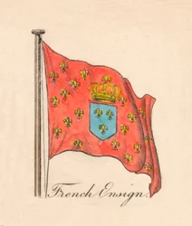 Französische Flagge, 1838