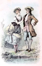 Französische Postkarte, um 1900