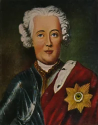 Friedrich der Große 1712-1786 als Kronprinz. - Gemälde von Pesne, 1934