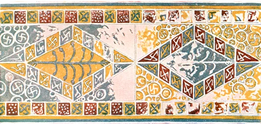 Fries in der Kirche von Saint-Pierre-de-Clages, Schweiz, 1928