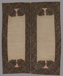 Vorder- und Rückseite eines Bolsterbezugs, 1700er Jahre