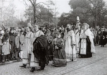 Beerdigung der Zarin Maria Fjodorowna von Russland, Roskilde, Dänemark, 19. Oktober 1928