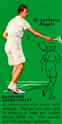 G. Lyttleton Rogers - Rückhand-Cross-Volley, um 1935