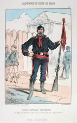 Garde Nationale Sedentaire, Belagerung von Paris, 1870-1871