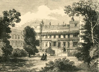 Gartenfront des Northumberland House, 1881