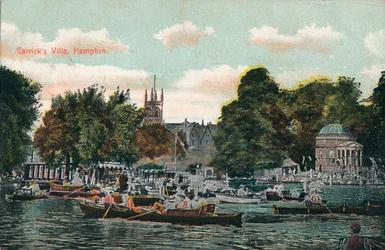 Garricks Villa, Hampton, um 1910