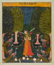 Gauri Ragini, Folio aus einem Ragamala