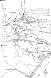 Allgemeiner Plan der Operationen in Zululand, 1879, um 1880