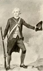 General Warren, in der Kleidung eines Minuteman, um 1760, 1937