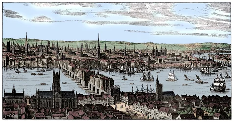 Gesamtansicht von London, 1666, 1909