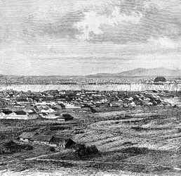Gesamtansicht von Nanking, ca. 1890