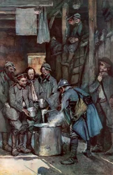 Deutsche Gefangene in Souville, Verdun, Frankreich, 26. März 1916, 1926