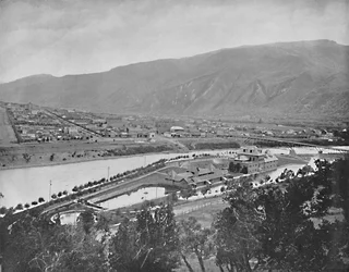 Glenwood Springs und Badehaus, Colorado, ca. 1897
