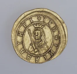 Goldmünze der Regentin Sophia Aleksejewna, zwischen 1682 und 1687