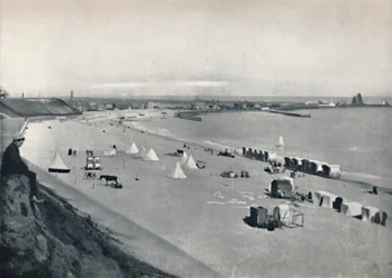 Gorleston - Ein Abschnitt des Strandes, 1895