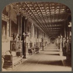 Großer Korridor, Windsor Castle, England, ca. 1910