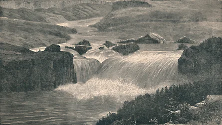 Große Wasserfälle des Yellowstone River, 1873, 1883