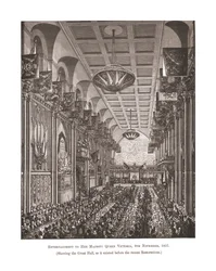 Große Halle Guildhall, 1837