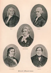 Große Musiker - Tafel III., 1895