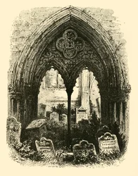 Großes Portal, Crowland Abbey, 1890