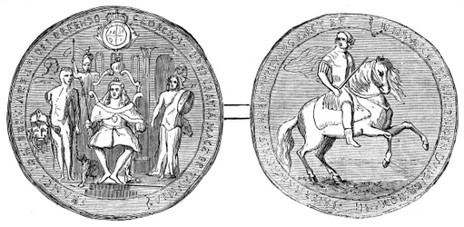 Großes Siegel von Georg II., Mitte des 18. Jahrhunderts, 19. Jahrhundert