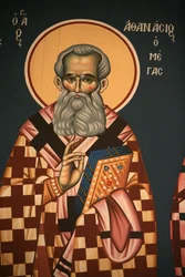 Griechisch-orthodoxe Ikone: Heiliger Athanasios der Große