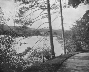 Green Island, Lake George, New York State, USA, um 1900