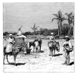 Gruppe von Haitianern, um 1890