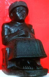 Gudea, Herrscher des Stadtstaates Lagash im südlichen Babylon, neusumerisch, 22. Jahrhundert v. Chr.