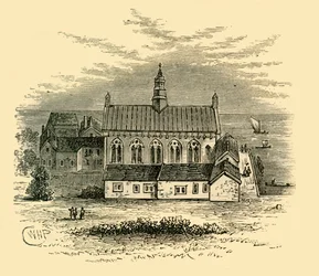 Halle des Winchester House, ca. 1878