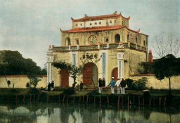 Hanoi. Pagode Du Kinh Luoc, Hanoi. Kinh Luoc Pagode, 1900