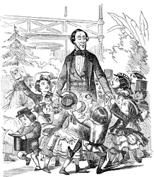 Hans Christian Andersen 1805-1875, dänischer Autor, 1857
