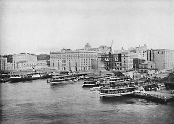Hafenfähren am Circular Quay, um 1900