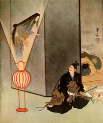 Er starrte wütend auf die Erscheinung..., 1919