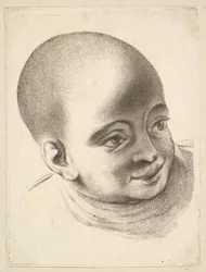 Kopf eines Kindes, aus Livre de Têtes Gravées d