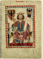 Heinrich VI 1165-1197, Heiliger Römischer Kaiser aus dem Codex Manesse