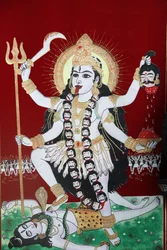 Hindu-Göttin Kali, Kathmandu, Nepal