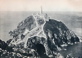 Holyhead - Der South Stack, Leuchtturm, 1895