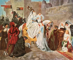Heimkehr von Eberhard von Württemberg nach der Schlacht von Döffingen, 1388, 1936