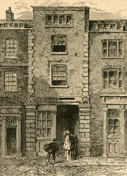 Haus, das angeblich von Dryden in Fetter Lane bewohnt wurde, 1897