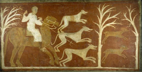Jagdszene, erste Hälfte des 12. Jahrhunderts, möglicherweise 1129-34