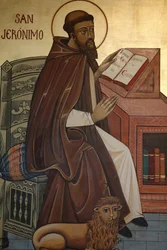 Ikone darstellend San Jeronimo, Madrid, Spanien