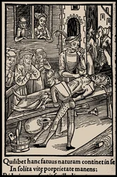 Illustration zum Buch Narrenschiff von Sebastian Brant, 1497